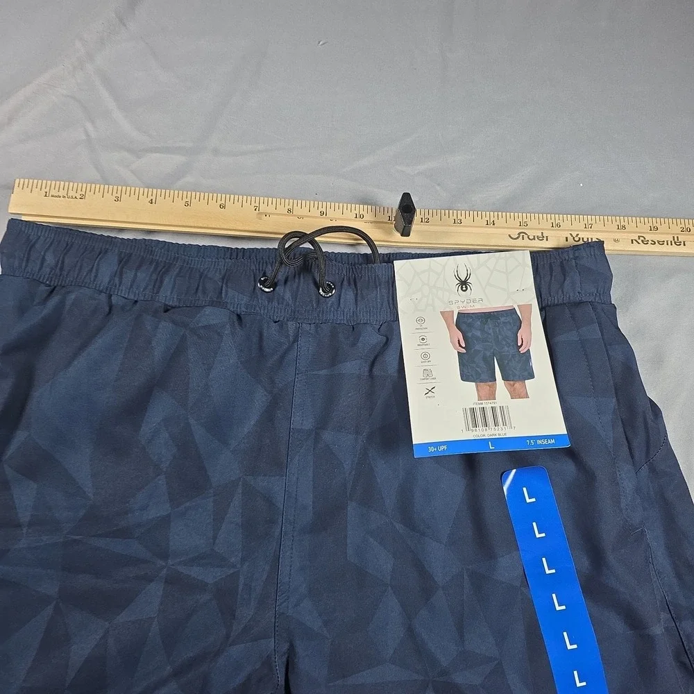 Spyder Men's Swim Shorts, Dark Blue, Size L NWT